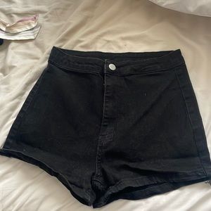 Black Jean shorts